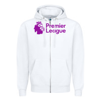 White premier #league Zipper Hoodie - linhVisuals