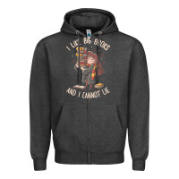 Charcoal Heather i like big books Zipper Hoodie - linhVisuals