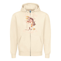Sandshell i like big books Zipper Hoodie - linhVisuals