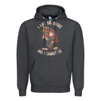 Smoke i like big books Zipper Hoodie - linhVisuals