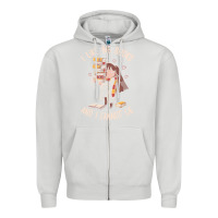 Dove Grey i like big books Zipper Hoodie - linhVisuals