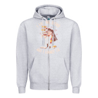 Heather Grey i like big books Zipper Hoodie - linhVisuals