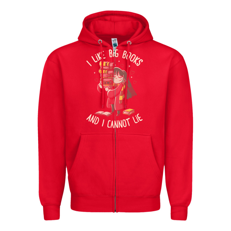 I Like Big Books Zipper Hoodie by linhVisuals | Teevron