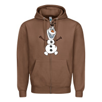 Chestnut olaf Zipper Hoodie - linhVisuals