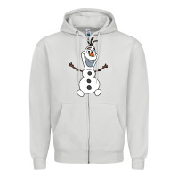 Dove Grey olaf Zipper Hoodie - linhVisuals