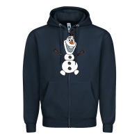 Navy olaf Zipper Hoodie - linhVisuals