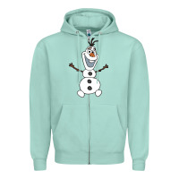 Seafoam olaf Zipper Hoodie - linhVisuals