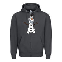 Smoke olaf Zipper Hoodie - linhVisuals