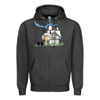 Charcoal Heather back to the peanuts Zipper Hoodie - linhVisuals