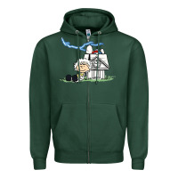 Sports Green back to the peanuts Zipper Hoodie - linhVisuals