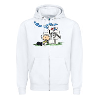 White back to the peanuts Zipper Hoodie - linhVisuals