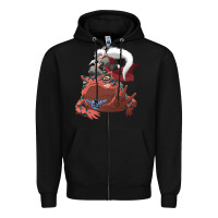 Black jiraiya gamabunta Zipper Hoodie - linhVisuals