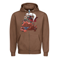 Chestnut jiraiya gamabunta Zipper Hoodie - linhVisuals