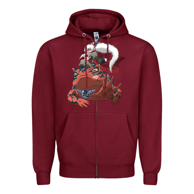 Jiraiya Gamabunta Zipper Hoodie by linhVisuals | Teevron