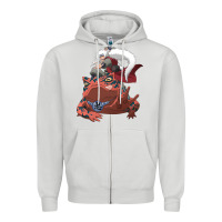 Dove Grey jiraiya gamabunta Zipper Hoodie - linhVisuals