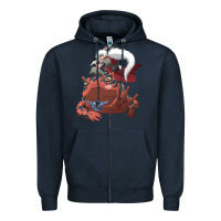 Navy jiraiya gamabunta Zipper Hoodie - linhVisuals