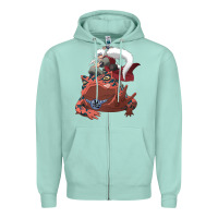 Seafoam jiraiya gamabunta Zipper Hoodie - linhVisuals