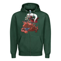 Sports Green jiraiya gamabunta Zipper Hoodie - linhVisuals