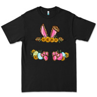 Black Western Easter bunny name frame Premium Tee - OliviaCreatesArt