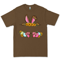 Cacao Western Easter bunny name frame Premium Tee - OliviaCreatesArt
