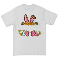 Dove Grey Western Easter bunny name frame Premium Tee - OliviaCreatesArt