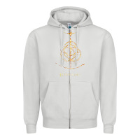 Dove Grey eldenring Zipper Hoodie - linhVisuals