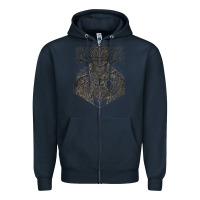 Navy eldenring Zipper Hoodie - linhVisuals