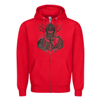 Red eldenring Zipper Hoodie - linhVisuals
