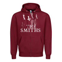 Burgundy Best THE SMITHS Music Zipper Hoodie - linhVisuals