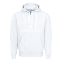 White Best THE SMITHS Music Zipper Hoodie - linhVisuals