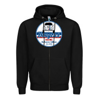 Black douglas racing Zipper Hoodie - linhVisuals