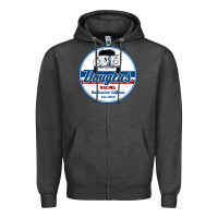 Charcoal Heather douglas racing Zipper Hoodie - linhVisuals
