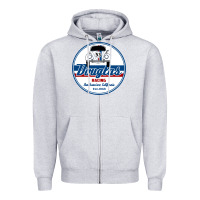 Heather Grey douglas racing Zipper Hoodie - linhVisuals
