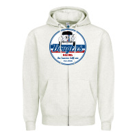 Oatmeal Heather douglas racing Zipper Hoodie - linhVisuals