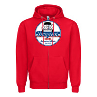 Red douglas racing Zipper Hoodie - linhVisuals
