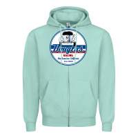 Seafoam douglas racing Zipper Hoodie - linhVisuals