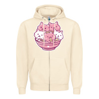 Sandshell kawaii cat ramen   cute gift Zipper Hoodie - linhVisuals
