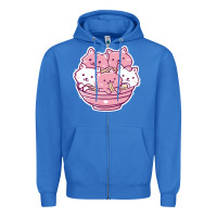 True Royal kawaii cat ramen   cute gift Zipper Hoodie - linhVisuals