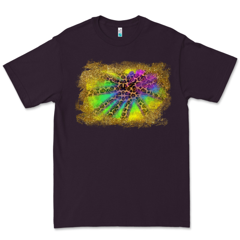 Colorful Glitter Leopard Background Premium Tee by RanaPortraitStore | Teevron
