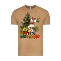 Ho Ho Ho Christmas Gnome Vintage Tee | Teevron