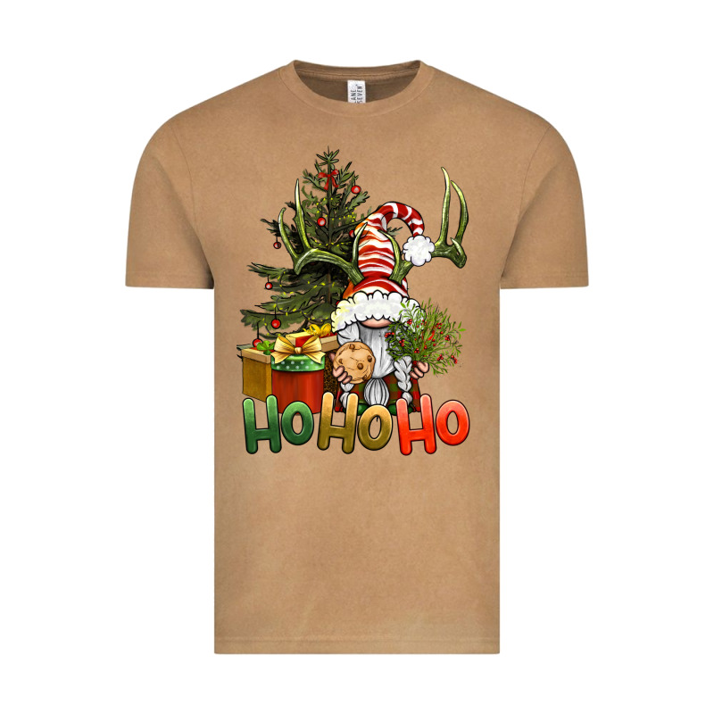 Ho Ho Ho Christmas Gnome Vintage Tee by BundleAndBundleShop | Teevron