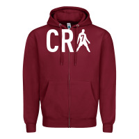 Burgundy CR7 Zipper Hoodie - linhVisuals