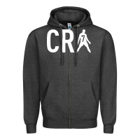 Charcoal Heather CR7 Zipper Hoodie - linhVisuals