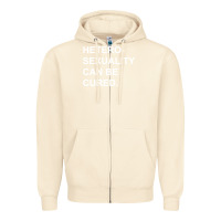 Sandshell newheterosexuality can be cured Zipper Hoodie - linhVisuals