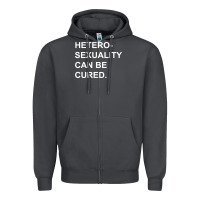Smoke newheterosexuality can be cured Zipper Hoodie - linhVisuals