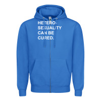 True Royal newheterosexuality can be cured Zipper Hoodie - linhVisuals
