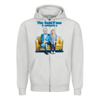 Dove Grey the good place Zipper Hoodie - linhVisuals