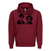Burgundy Elwood & Jake Zipper Hoodie - linhVisuals