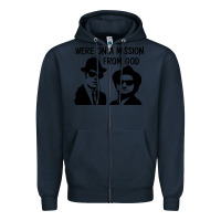 Navy Elwood & Jake Zipper Hoodie - linhVisuals