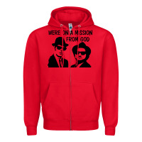 Red Elwood & Jake Zipper Hoodie - linhVisuals